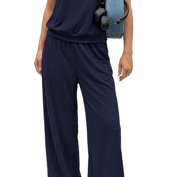 PrettyGarden Pants - Navy Blue Women's 2piece